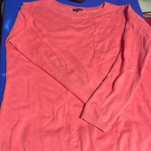 Talbots One Pocket Cashmere Blend Sweater